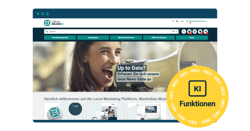 NEU: Die Local Marketing Plattform jetzt mit KI-Funktionen